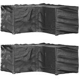  Navlake za kutnu vrtnu garnituru 2 kom s 12 ušica 185x185x90 cm | shoptok.hr