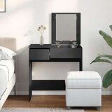 vidaXL Toaletni stolić s ogledalom crni 73 x 46,5 x 120 cm | shoptok.hr