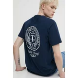 Tommy Jeans Bombažna kratka majica moška, mornarsko modra barva, DM0DM18578
