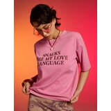 Sinsay Pamučna majica s natpisom | shoptok.hr