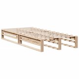 Krevet s regalom za knjige bez madraca 90x190 cm od borovine | shoptok.hr