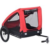 Prikolica za bicikl za kućne ljubimce crveno-crna | Shoptok.si