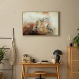  Slika - Herons on the Hunt (1 Part) Wide 120x80 U prirodnom drvenom okviru | shoptok.hr