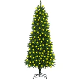 Led umjetno božićno drvce s led svjetlima 240 cm zeleno