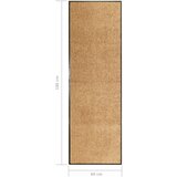  Otirač perivi krem 60 x 180 cm | shoptok.hr