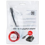 Gembird A-CM-DPF-01 usb-c to displayport adapter, black a cene