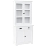 vidaXL Velška komoda s 4 vrata od MDF-a i borovine 80 x 40 x 180 cm Cijene