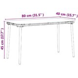 vidaXL Stol za vrt 80 x 40 x 45 cm Poli ratan | shoptok.hr
