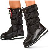 primohurt Black high snow boots, women's insulated winter boots with a drawstring | shoptok.hr