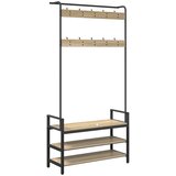 vidaXL Obešalnik za plašče s polico sonoma hrast 95 x 34 x 184 cm | Shoptok.si