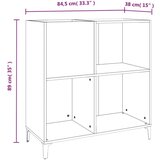 vidaXL Ormarić za ploče boja hrasta 84 5x38x89 cm konstruirano drvo | shoptok.hr