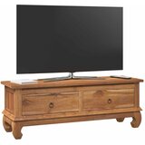 TV stalak s ladicama Prirodna 110 x 35 x 40 cm Čvrsto teak drvo | shoptok.hr