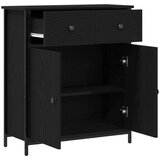  Komoda Crni hrast 70x30x80 cm Igrački drvo i čelik | shoptok.hr