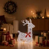 3D Božićni irvas LOVIISA 140 LED lampica Hladno bijela