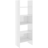 Furnova Knjižna omara visok sijaj bela 60x35x180 cm iverna plošča, (21932377) | Shoptok.si