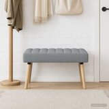  Klupa s utorima Svjetlosiva 80 x 40 x 46 cm Tkanina | Eponuda.ba