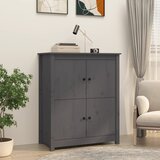  Komoda siva 83 x 41,5 x 100 cm od masivne borovine | shoptok.hr