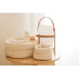 Lorena Canals Kremno bele tekstilne otroške škatle za shranjevanje v kompletu 2 ks ø 30x20 cm Bambie Natural – | Shoptok.si