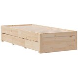  Okvir kreveta bez madraca 75 x 190 cm od masivne borovine | shoptok.hr