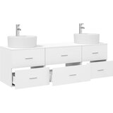  Set ormarića za kupaonicu 3 kom. Bijela 62,5 x 44,5 x 50 cm | shoptok.hr