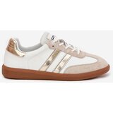 Boto Low Leather Women's Sneakers White-Gold Ismina | shoptok.hr