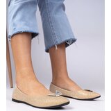 Gemre Golden women's glitter ballerinas with butterfly Denny | Shoptok.si