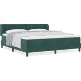  Box Spring Postelja z Blazino Temno Zelena 180x200 cm Žamet, (22051925) | Shoptok.si