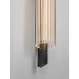 Nova Luce Mat črna aluminijasta LED zatemnitvena stenska svetilka Glovia – | Shoptok.si