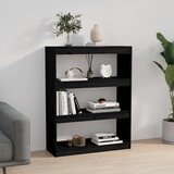 Ormarić za knjige / sobna pregrada crni 80x30x103,5 cm borovina | shoptok.hr