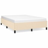 The Living Store Posteljni okvir brez vzmetnice krem 140x200 cm tkanina - Posteljni Okvir, (21529833) | Shoptok.si