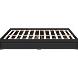  Okvir za krevet s ladicama crni 200x200 cm konstruirano drvo | shoptok.hr