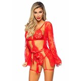 Leg Avenue Komplet rublja, bodi i halja All Romance, crveni | shoptok.hr