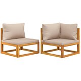  2-dijelni set vrtnih sofa s jastucima masivno bagremovo drvo Tupe | Shoptok.si