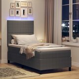  LED Box Spring Krevet Svijetlo siva i bijela. 90 x 190 cm | shoptok.hr