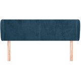  Uzglavlje s ušima tamnoplavo 147x23x78/88 cm baršunasto | shoptok.hr