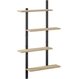  Zidna polica Hrast sonoma 61 x 13 5 x 105 5 cm Prerađeno drvo - Hrast sonoma 61 x 13 5 x 105 5 cm | shoptok.hr
