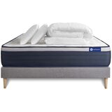 ACTISOM Celoten paket za posteljo - Vzmetnica 200x200 cm + Vzmetnica z letvami (komplet) + 2 vzglavnika + Prevleka - Actimemo Max, (21614148) | Shoptok.si