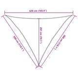  Jedro za zaštitu od sunca 160 g/m² žuto 3 x 3 x 4,2 m HDPE | shoptok.hr