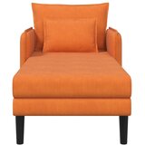  Preveliki šezlong Narančasta Baršunasta tkanina - Narančasta 71 cm | shoptok.hr