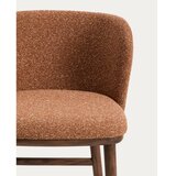 Kave Home Oblazinjen barski stol v barvi terakote (vi&amp;scaron;ina sedeža 75 cm) Ciselia &amp;ndash; Slike