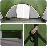 Tipi šator s krovom Zelena Za 18 osoba Poliester i čelik | shoptok.hr