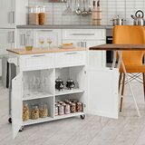  Kuhinjski voziček, servirni voziček s predali in omaricami, dim. 94 x 45,5 x 94,5 cm | Shoptok.si