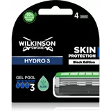 Wilkinson Sword Hydro3 Skin Protection Black Edition nadomestne glave 4 kos