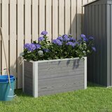  Povišena vrtna gredica Siva 75 x 30 x 42 cm WPC i aluminij | shoptok.hr