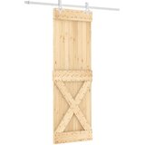  Klizna vrata 70 x 210 cm Čvrsta borovina (neobrađena) | shoptok.hr