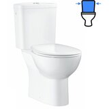 Grohe 39346000 Bau Ceramic talna brezrobna WC školjka monoblok (talni izliv) z WC desko s počasnim zapiranjem Cene
