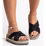 D/CEO Black sandals on a block heel Millo | Shoptok.si
