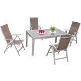 Gardenson Vrtni Set Carrara, 5-Delno, Aluminij, Steklo | Shoptok.si