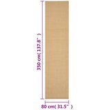  Tepih od prirodnog sisala 80 x 350 cm | shoptok.hr