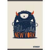 STREET Zvezek A4 Monsters, črte z robom, 54 listov, sortirano, 1 kos | Shoptok.si